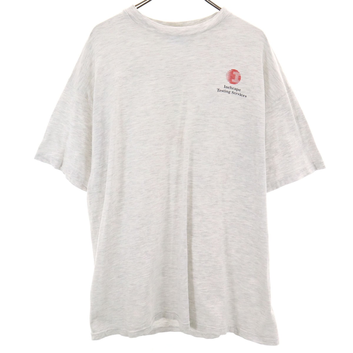Hanes ヘインズ 90s BEEFY-T USA製 オールド 半袖 Tシャツ XL グレー系 シングルステッチ バックプリント