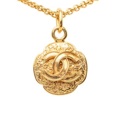 シャネル ヴィンテージ ココマーク ネックレス ゴールド メッキ レディース CHANEL 【中古】