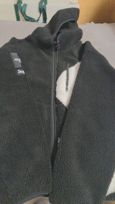 Supreme x The North Face S Logo Hooded Fleece Jacket "Black"