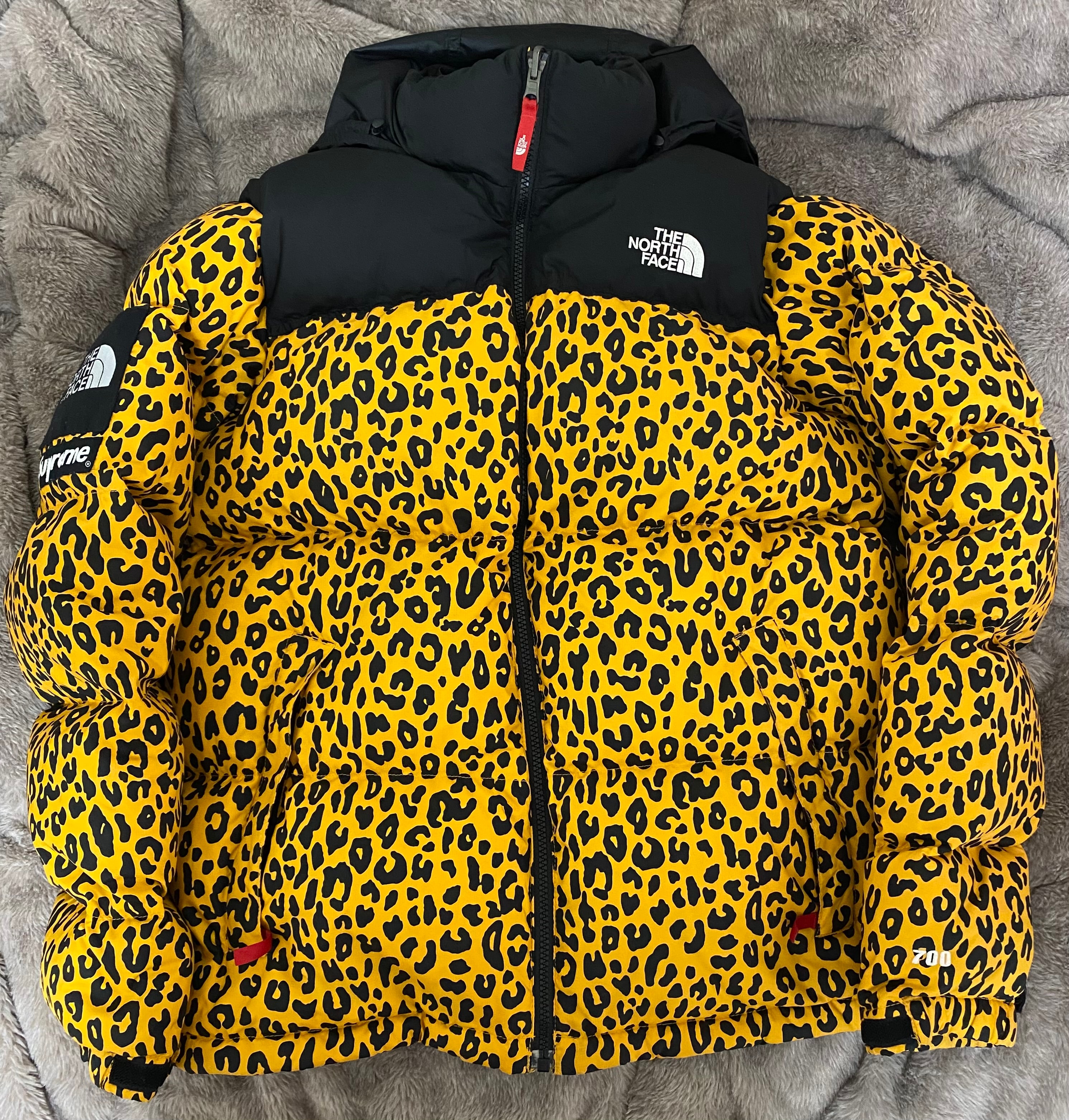 Supreme x The North Face Nuptse Down Jacket "Yellow Leopard"