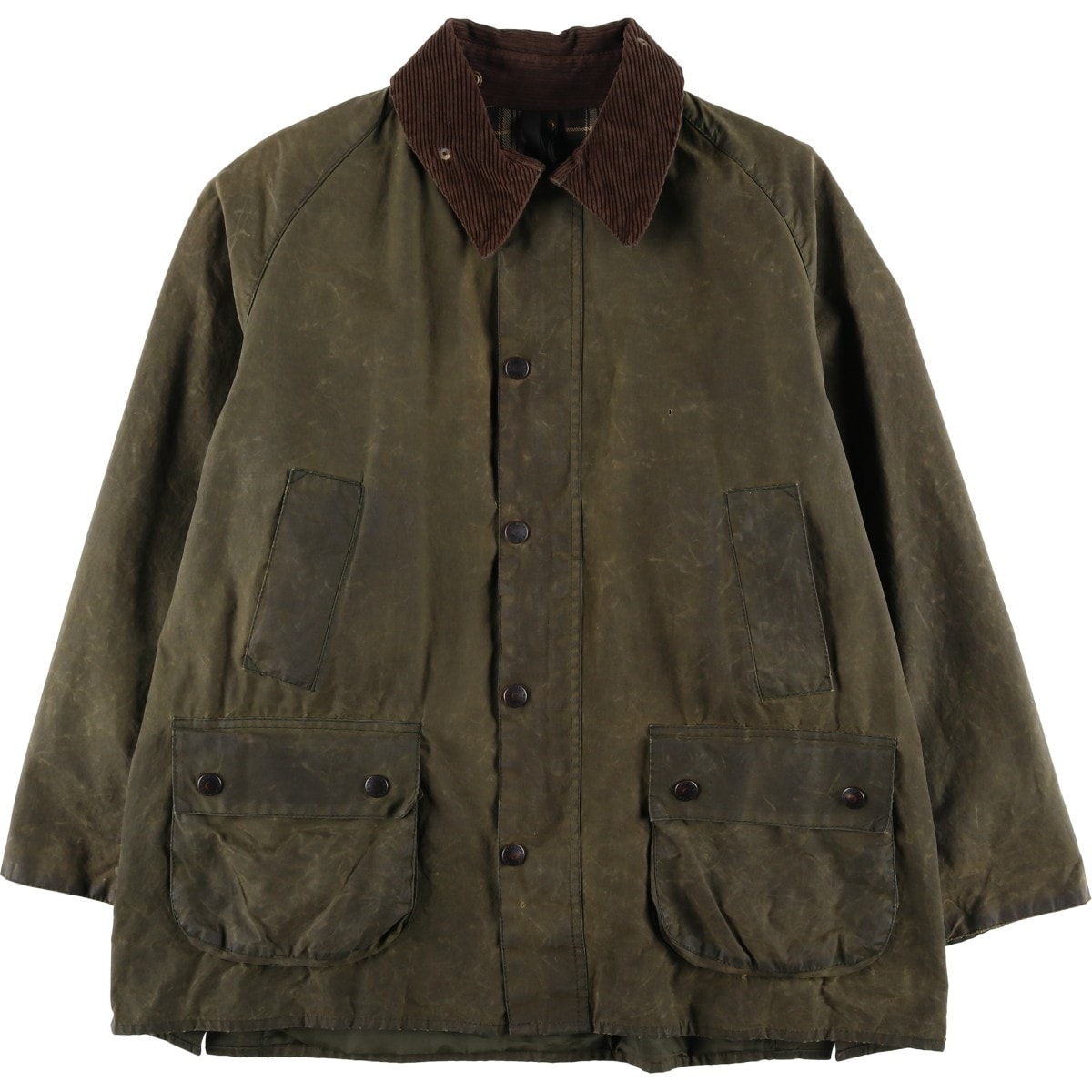 古着 80~90年代 バブアー Barbour BEDALE ビデイル 旧3ワラント ワックスコットン オイルドジャケット 英国製 C44 メンズL相当 ヴィンテージ/eaa615032