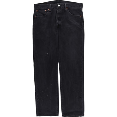 古着 リーバイス Levi's 501 ブラックデニム ストレートデニムパンツ メンズw34相当/eaa597579
