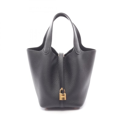 エルメス HERMES ピコタンロックPM ハンドバッグ バッグ レザー トリヨンクレマンス トリヨンクレマンス ブラック(エルメス) K刻印(2025年製造) レディース ブラック系 【中古】