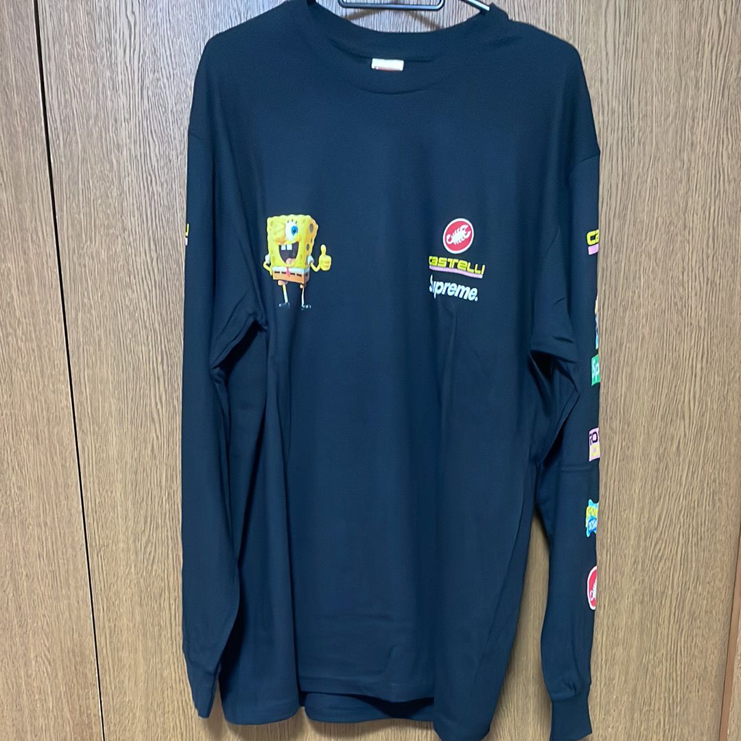 Supreme x SpongeBob Castelli Racing L/S Tee "Black"