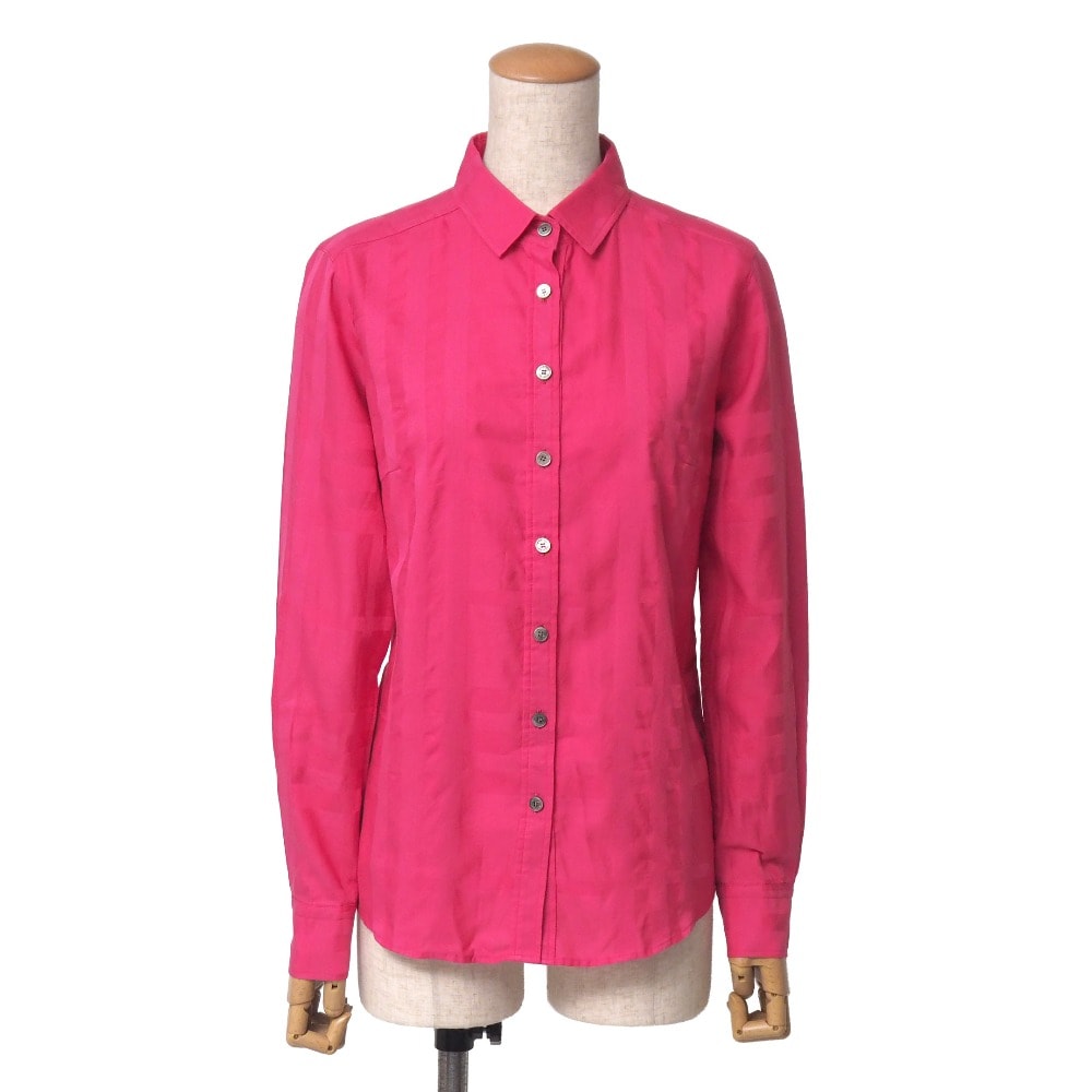 ■美品■BURBERRY バーバリー 長袖シャツ サイズ38 チェック ブラウス ブランド古着【中古】20260914/RB1053
