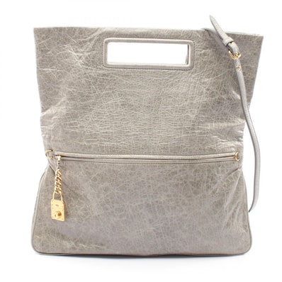 ミュウ ミュウ Miu Miu NAPPA CHARM 2WAY ハンドバッグ バッグ レザー レディース グリーン系 【中古】