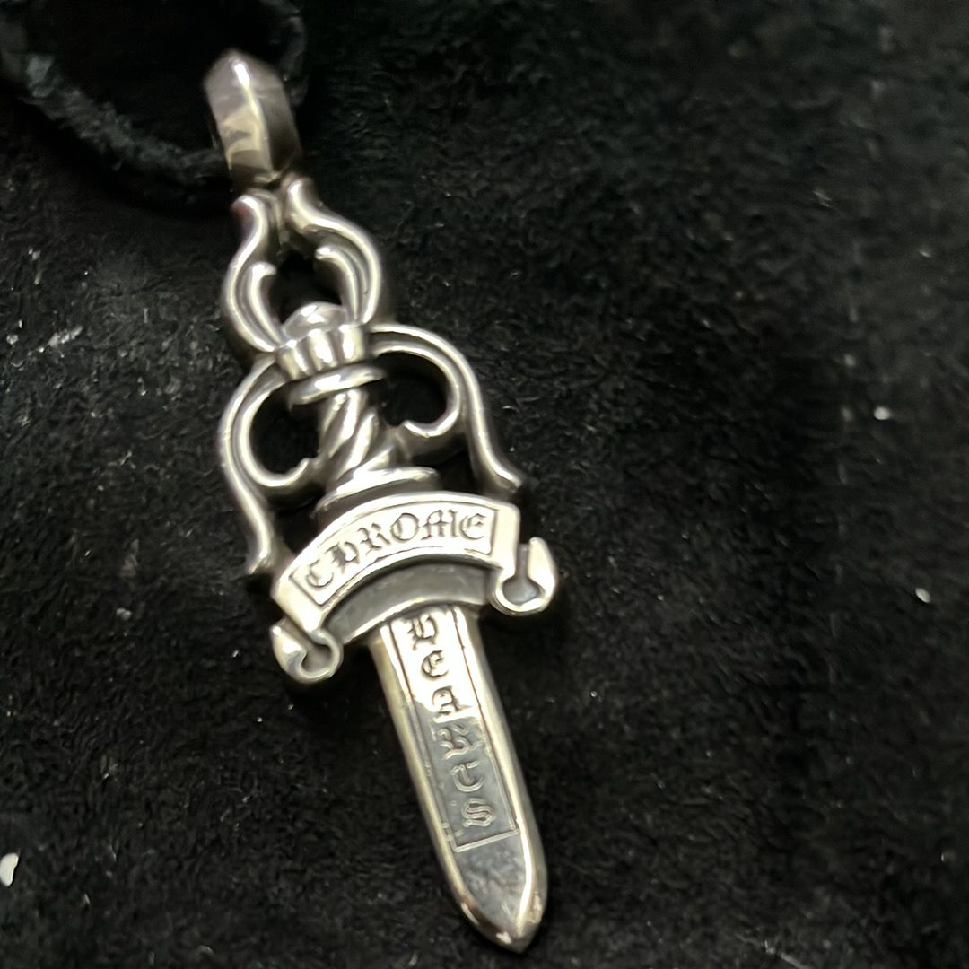 Chrome Hearts Large Dagger Pendant "Silver"