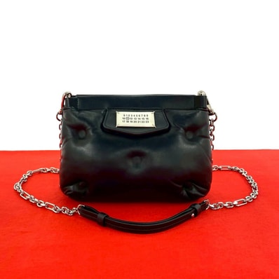 MAISON MARGIELA メゾンマルジェラ グラムスラム レザー ショルダーバッグ ブラック
81735