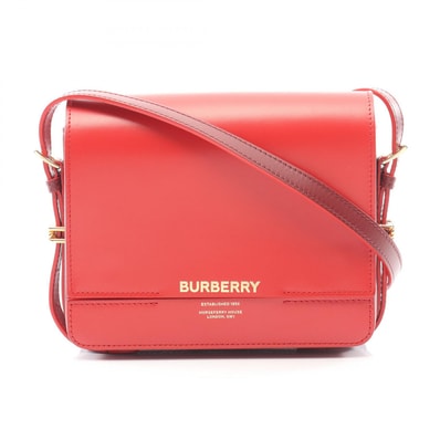 バーバリー BURBERRY グレース ショルダーバッグ バッグ レザー レディース レッド系 / ボルドー系 【中古】