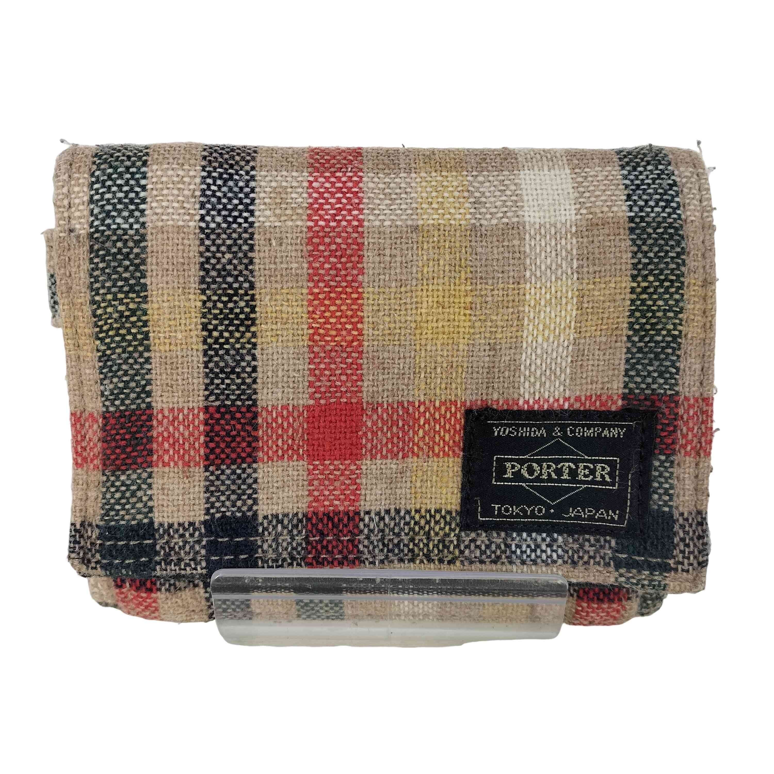 ESSENTIAL DESIGNS チェック 三つ折り財布【1141118227640】