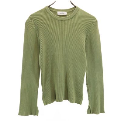 Mila Owen 長袖 リブ ニット