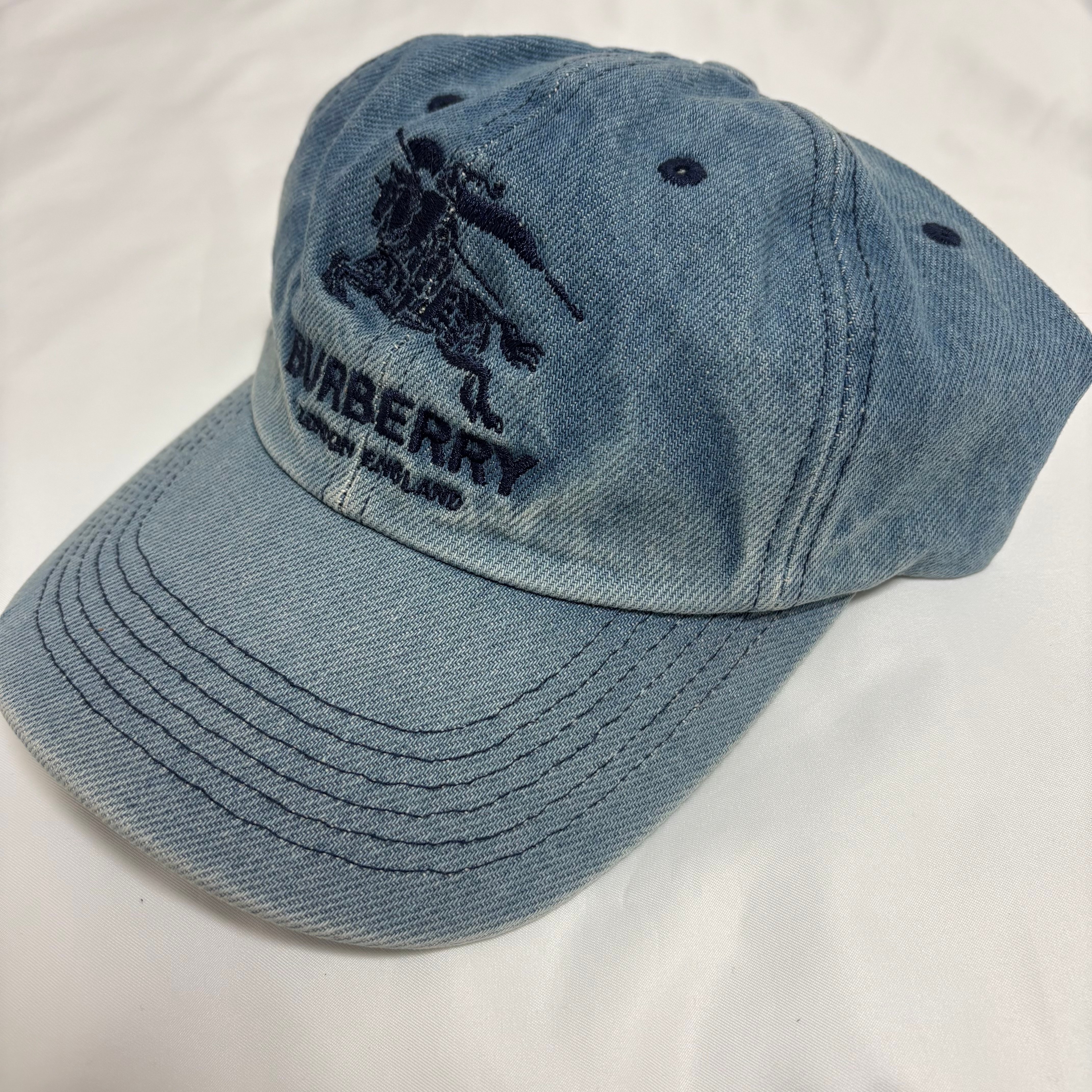 Supreme / Burberry Denim 6 Panel "Blue"