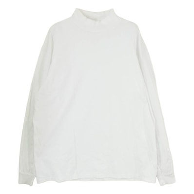 GRAPHPAPER グラフペーパー Tシャツ L/S Mock Neck Tee モックネック 長袖 ロングスリーブ カットソー Tシャツ ロンT ホワイト系 2【中古】