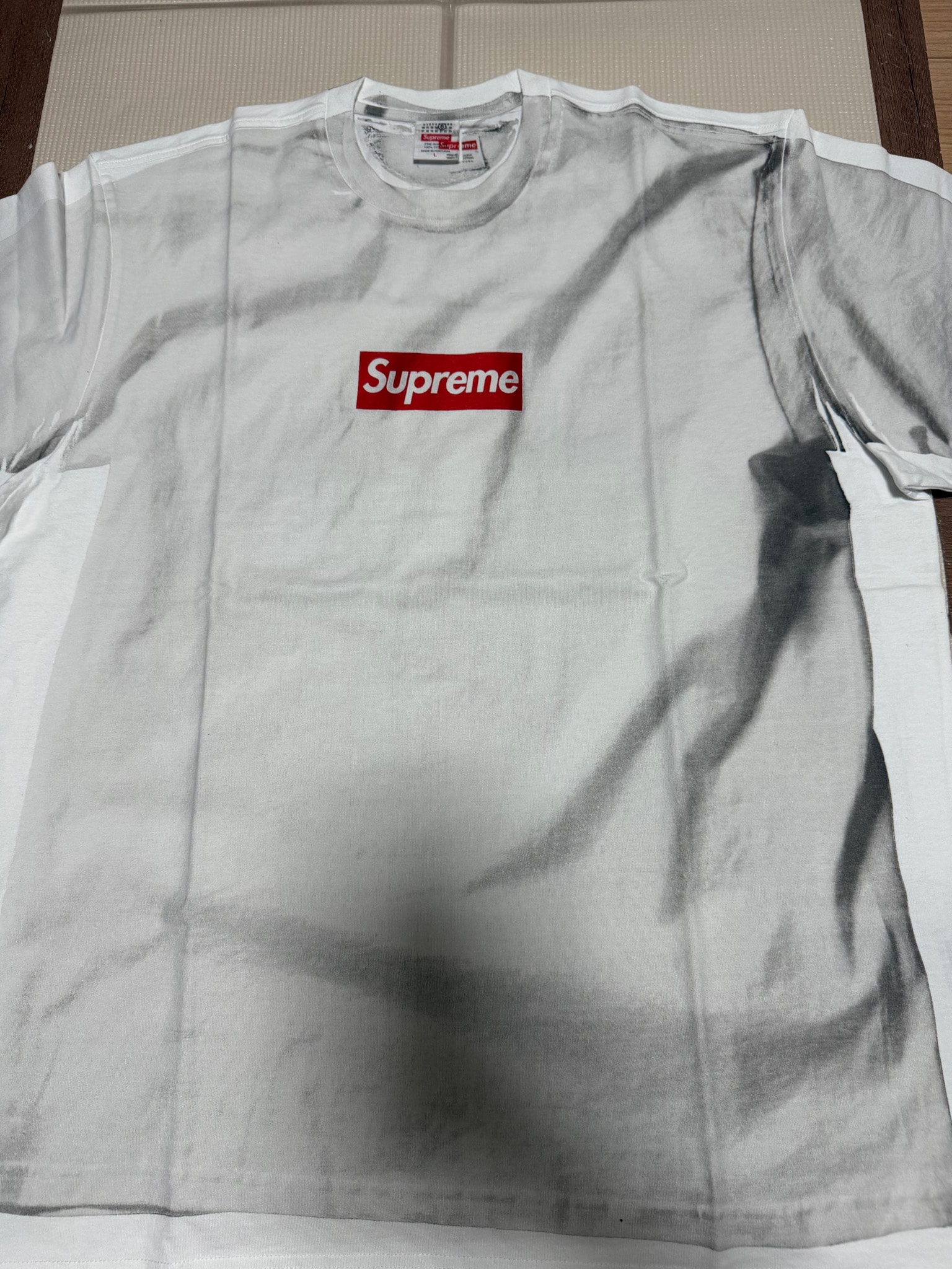 Supreme x MM6 Maison Margiela Box Logo Tee "White"