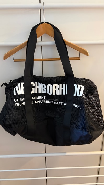 NEIGHBORHOOD Mesh Boston Bag "Black"