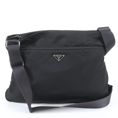 ■美品 プラダ テスート ナイロントライアングルロゴショルダーバッグ