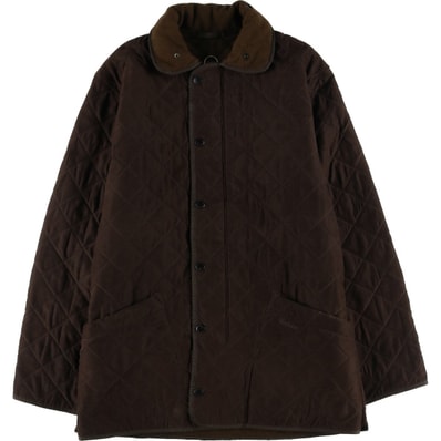 古着 00年代~ バブアー Barbour MICROFIBRE POLARQUILT LONG 3ワラント キルティングジャケット パファージャケット メンズL相当/eaa604111