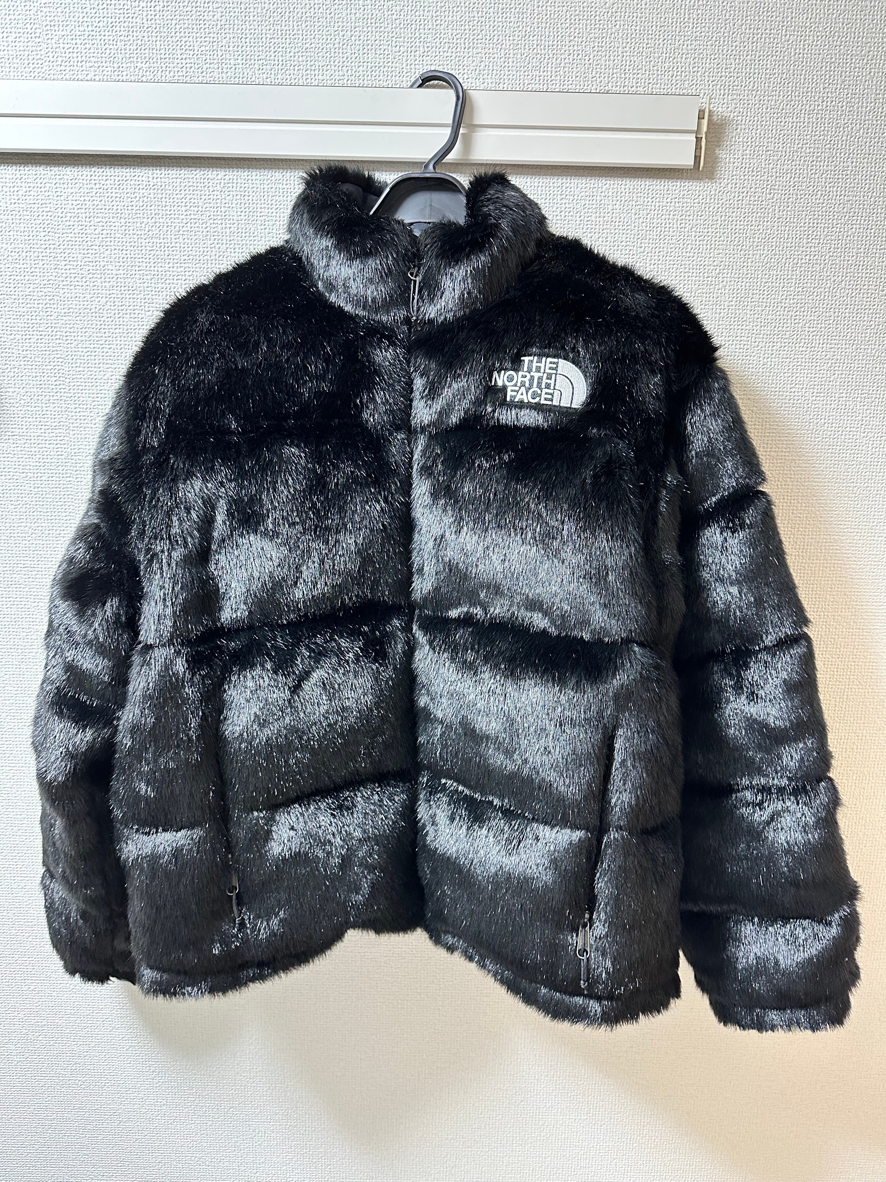Supreme x The North Face Faux Fur Nuptse Jacket "Black"
