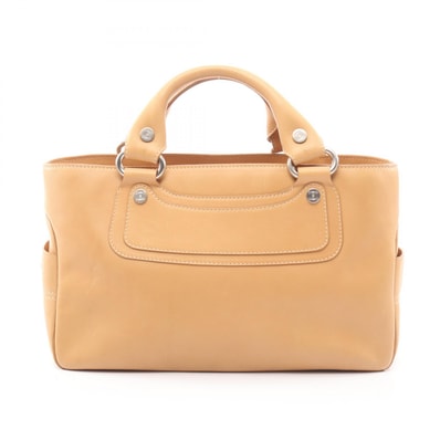 セリーヌ CELINE ブギーバッグ ハンドバッグ バッグ レザー レディース ベージュ系 【中古】