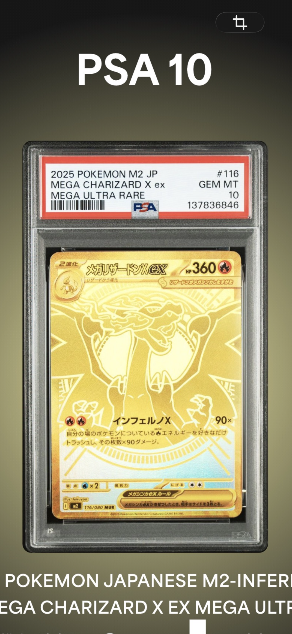 メガリザードンXex MUR [M2 116/080](拡張パック「インフェルノX」)
