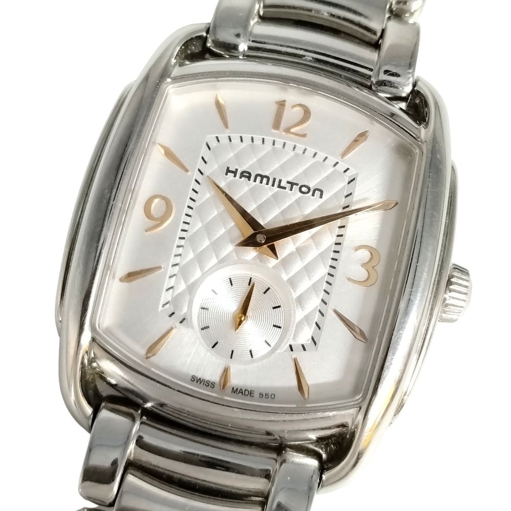 HAMILTON ハミルトン H124510 バグリー スモールセコンド クォーツ ステンレス レディース 腕時計 C866