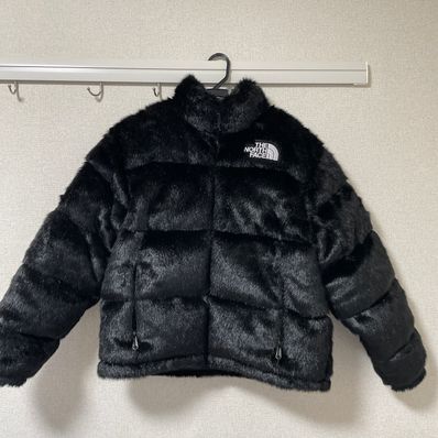 Supreme x The North Face Faux Fur Nuptse Jacket "Black"