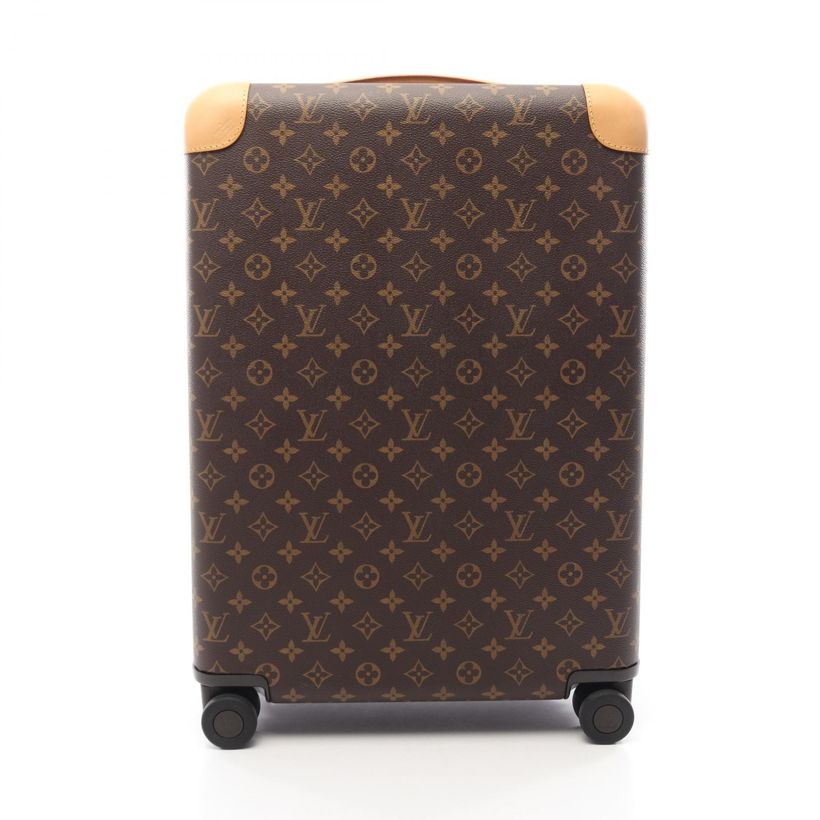 ルイ・ヴィトン LOUIS VUITTON ホライゾン55 キャリーバッグ バッグ PVCコーティングキャンバス レザー モノグラム レディース ブラウン系 M13767 【中古】