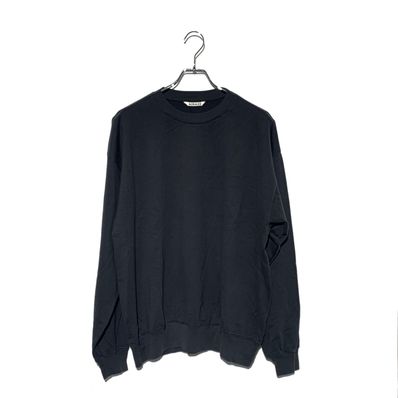 AURALEE Super High Gauge Sweat P/O "Ink Black"