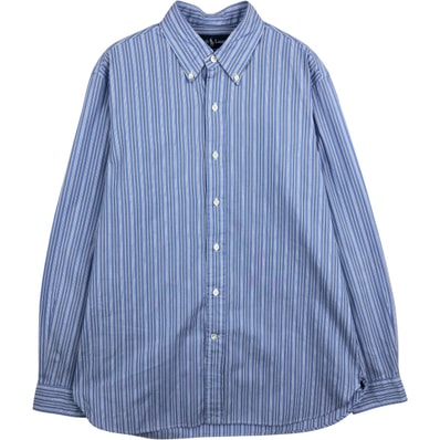 古着 ラルフローレン Ralph Lauren CLASSIC FIT 長袖 ボタンダウンストライプシャツ メンズL相当/eaa649911