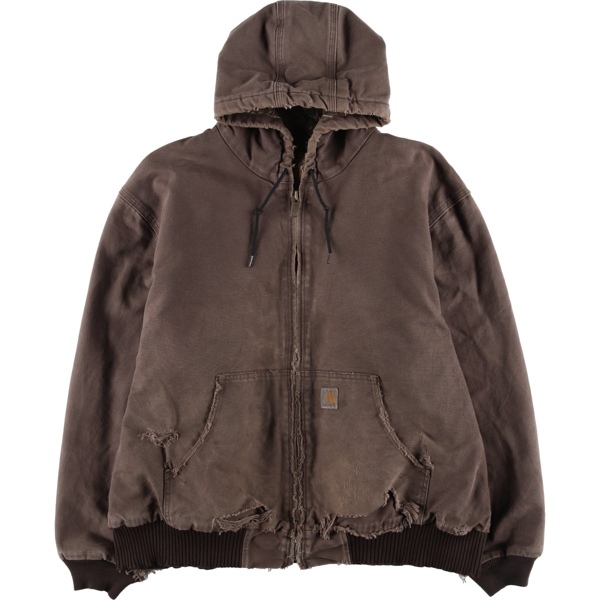 古着 カーハート Carhartt アクティブジャケット 中綿入り ダックフルジップパーカー メンズXXL相当/eaa614804