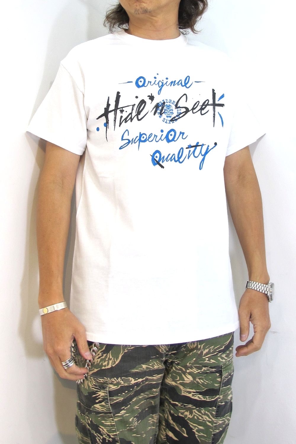 HideandSeek×TENDERLOIN S/S TEE (Lサイズ WHITE)ハイドアンドシーク テンダーロイン コラボT 岩城滉一 氏私物