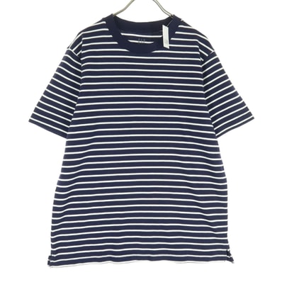 GAP ギャップ コットン ボーダー柄 バイカラー 半袖 Tシャツ XS ネイビー