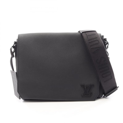 ルイ・ヴィトン LOUIS VUITTON テイクオフ メッセンジャー ショルダーバッグ バッグ レザー メンズ ブラック系 M57080 【中古】