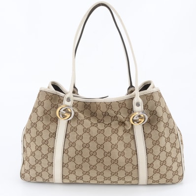 ■美品 グッチ GGキャンバス 232957 トート バッグ