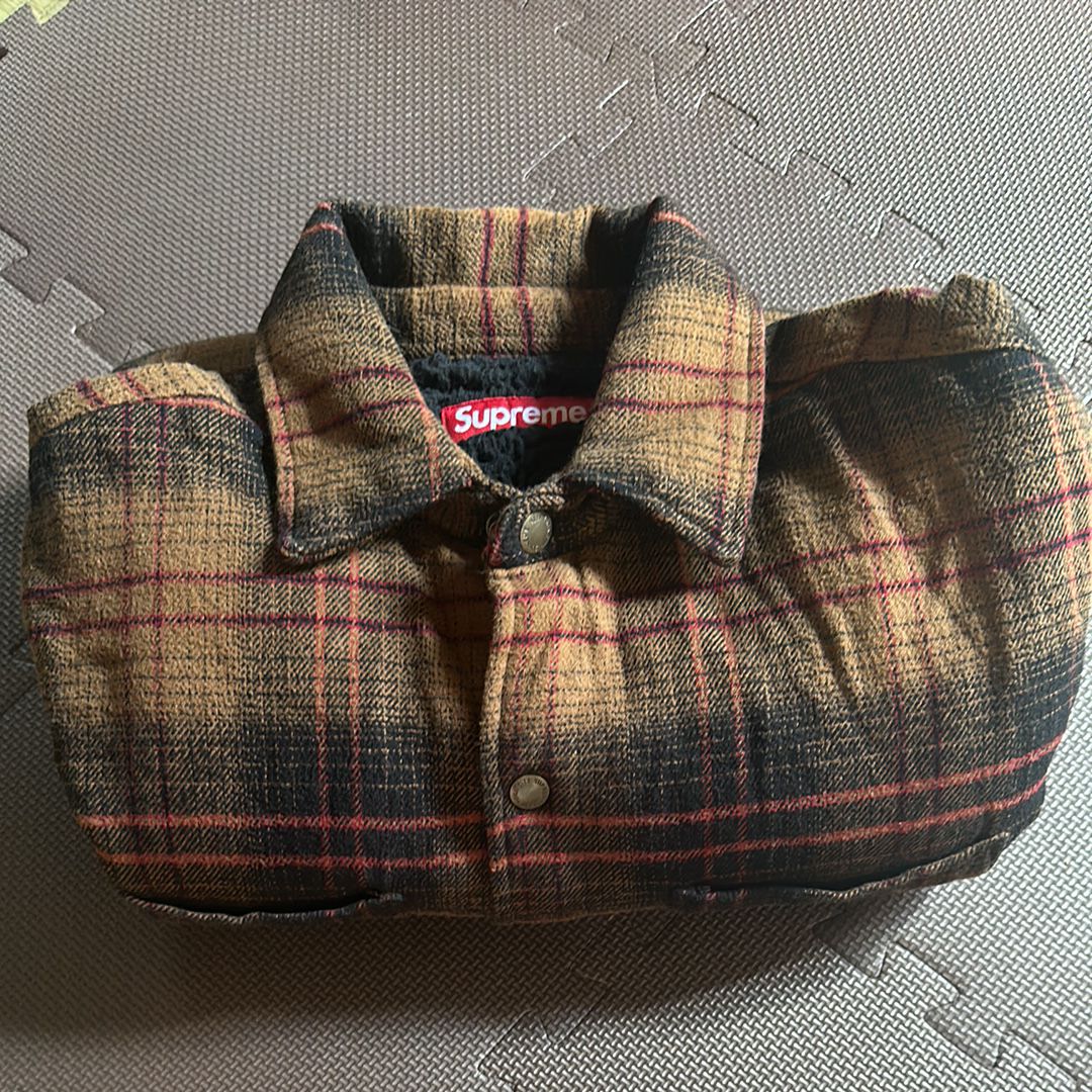 Supreme Lined Flannel Snap Shirt "Black"