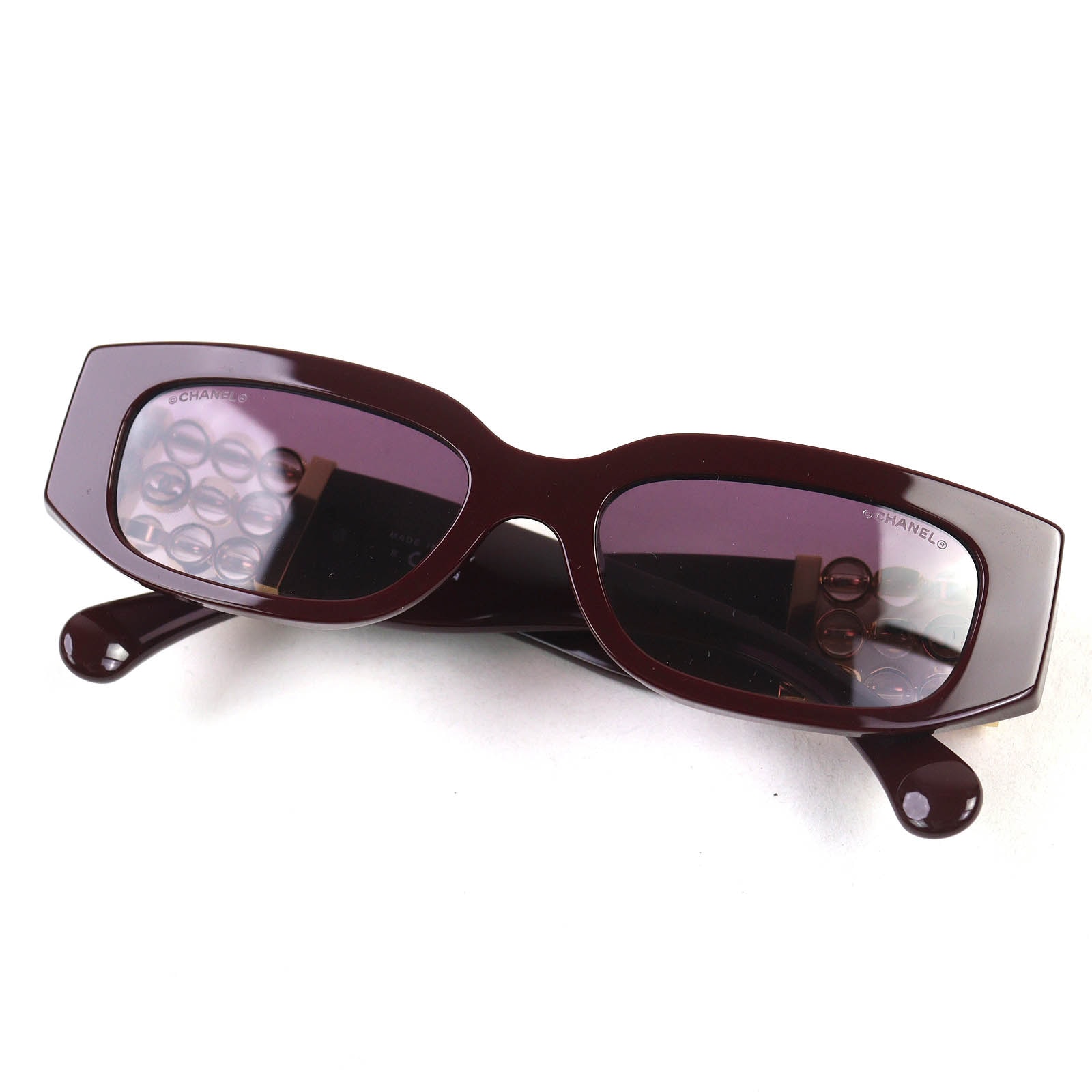 Chanel サングラス バーガンディ CHANEL シャネル サングラス 5373A 1416/3D 501/S6 レディース