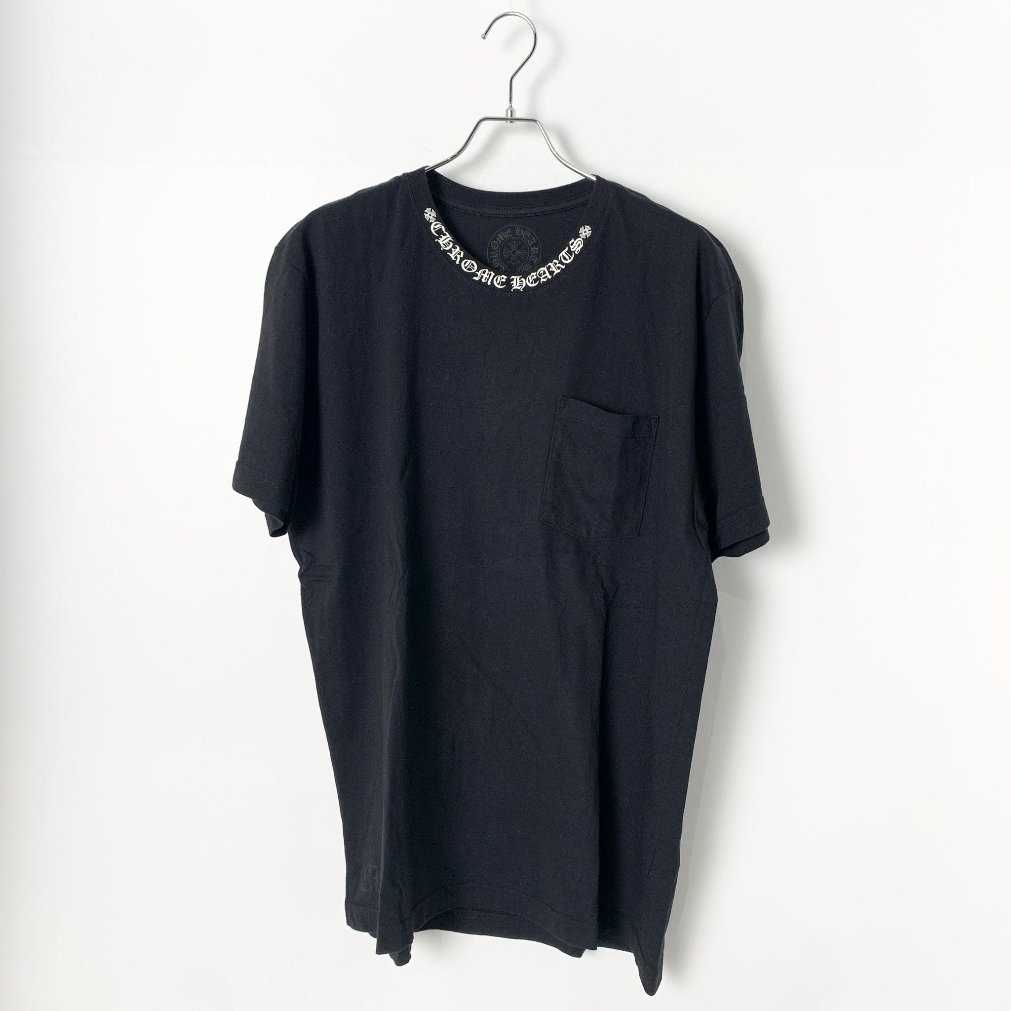 Chrome Hearts Neck Logo S/S T-Shirt "Black/White"