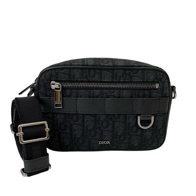 Christian Dior クリスチャンディオール オブリーク ショルダーバッグ キャンバス レディース【中古】