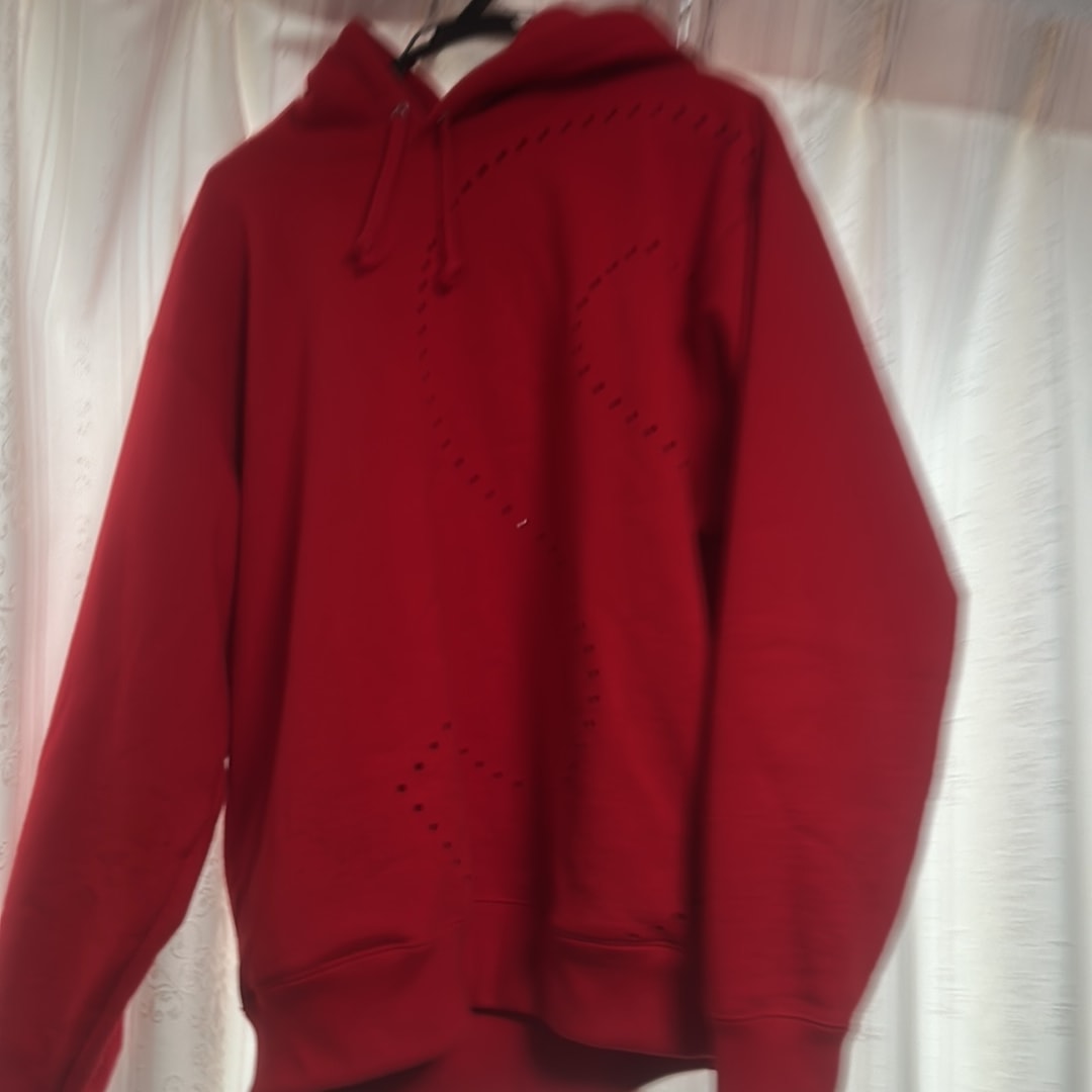 Supreme Laser Cut S Logo Hooded Sweatshirt "Red"