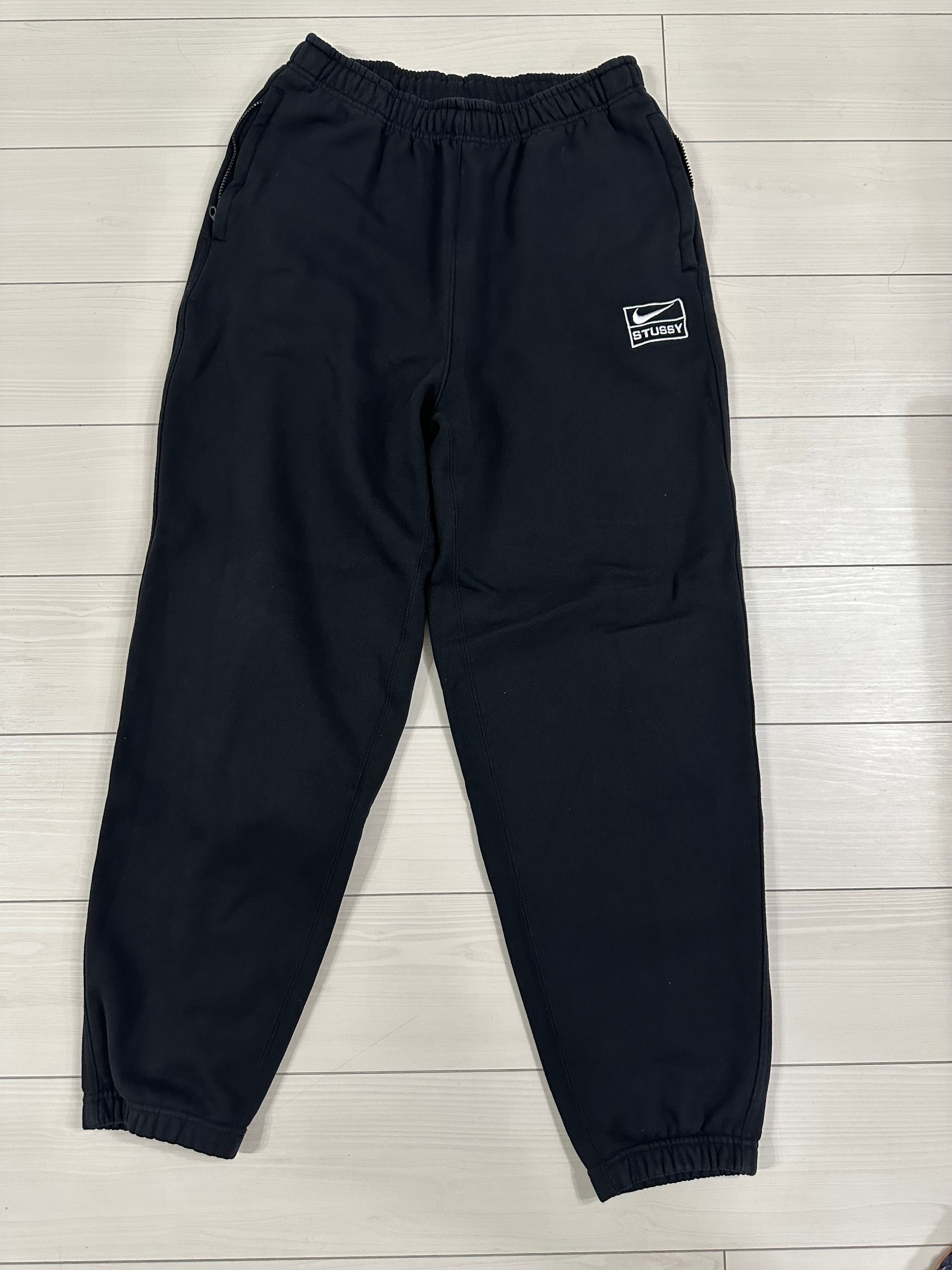 Stussy x Nike Stone Washed Fleece Pant "Black" (US Size) FN5235-010
