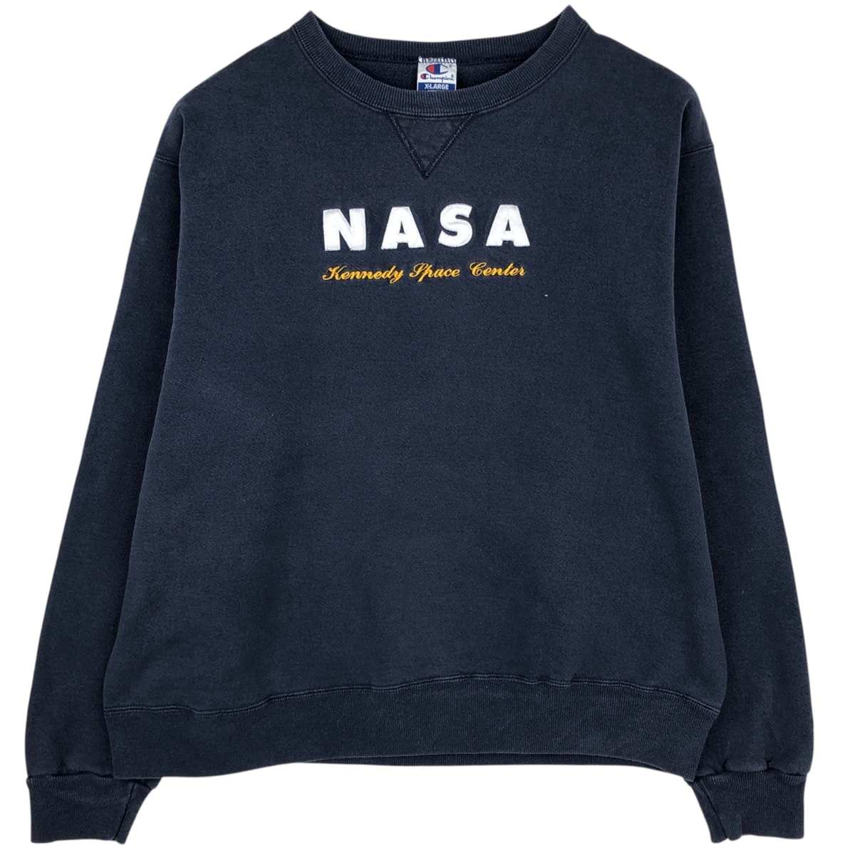 古着 90年代 チャンピオン Champion AUTHENTIC ATHLETICWEAR NASA アドバタイジング スウェットシャツ トレーナー USA製 メンズXL相当 ヴィンテージ/eaa631791
