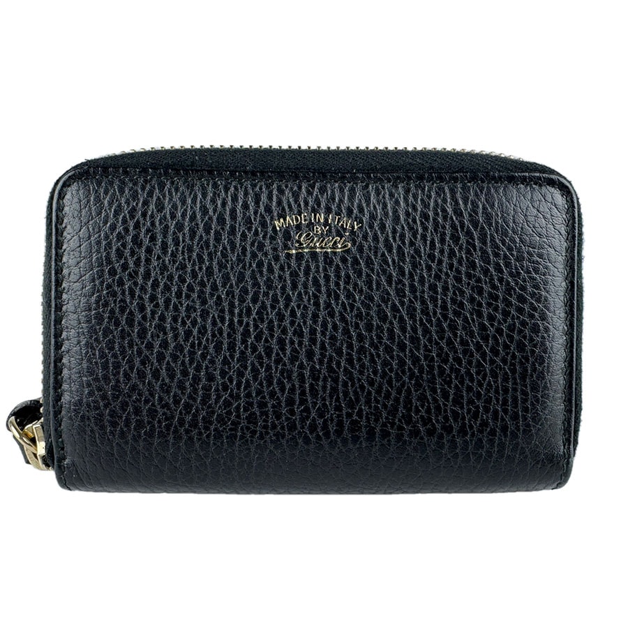 グッチ GUCCI コインケース レザー ブラック ユニセックス 368877【中古】 z9155