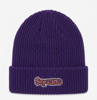 Supreme Gonz Logo Beanie "Purple"