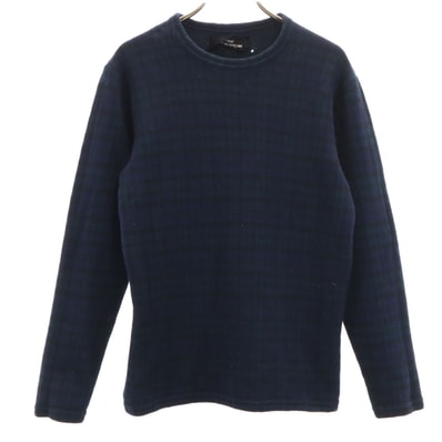 tricot COMME des GARCONS トリココムデギャルソン 80s 90s オールド チェック柄 長袖 ニット ネイビー セーター