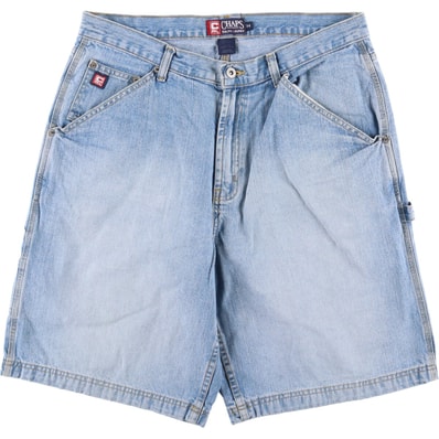 古着 90年代 ラルフローレン Ralph Lauren CHAPS チャップス デニムペインターショーツ ハーフパンツ メンズw35相当/eaa577404