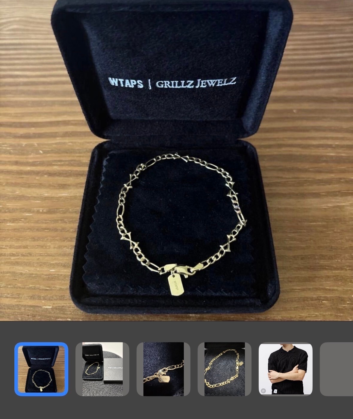 WTAPS Vinny 03 / Bracelet / Gold. K10 / Grillz Jewelz "Gold"