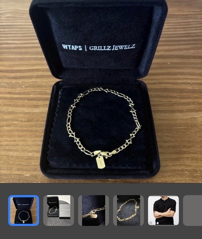 WTAPS Vinny 03 / Bracelet / Gold. K10 / Grillz Jewelz "Gold"