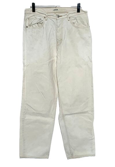 AURALEE Organic Cotton Slub Duck Wide Pants "Natural"