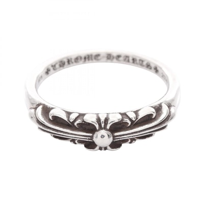 Chrome Hearts Baby Classic Ring w/ Floral Cross "Silver"