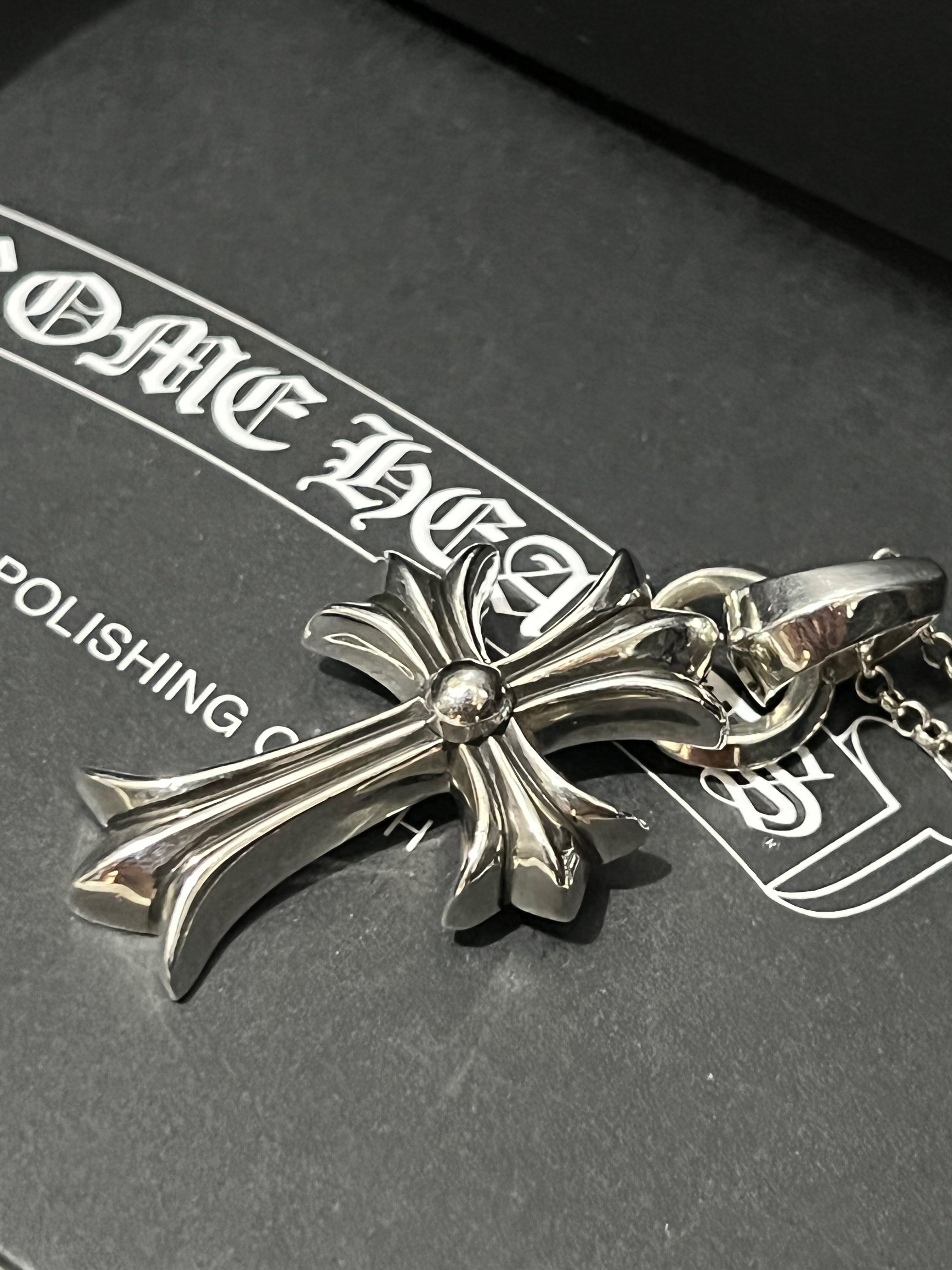 Chrome Hearts CH Cross Pendant Small / Plain Bail "Silver"